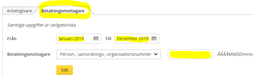 Checkboxen Visa även belopp från detaljerad beräkning markerad